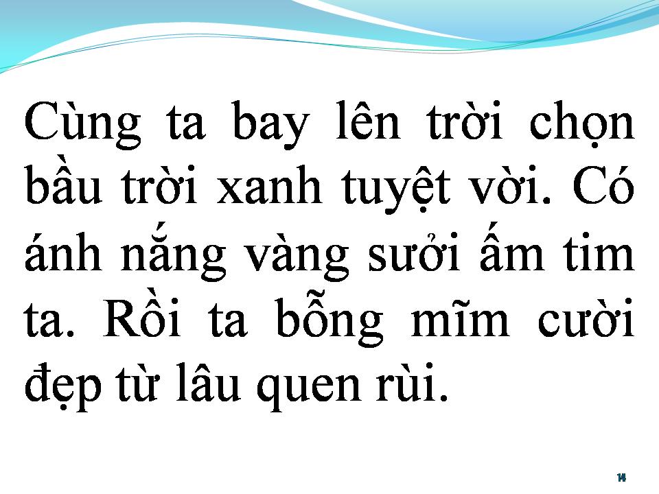 Lời bài hát BAY LÊN NHỮNG ƯỚC MƠ