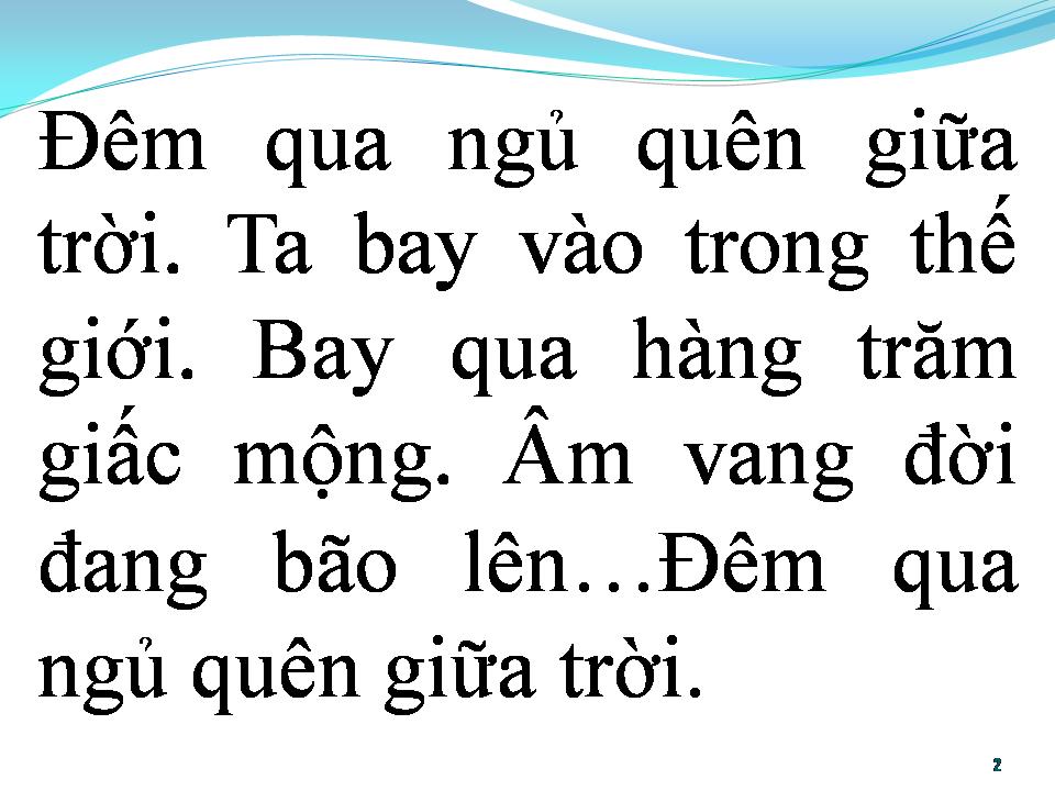 Lời bài hát BAY TRÊN NHỮNG GIẤC MƠ