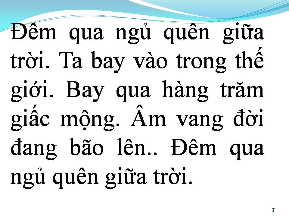 Lời bài hát BAY TRÊN NHỮNG GIẤC MƠ