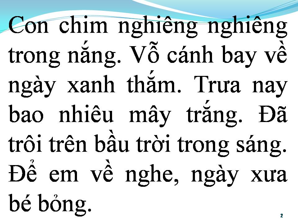 Lời bài hát BAY VÀO NGÀY XANH