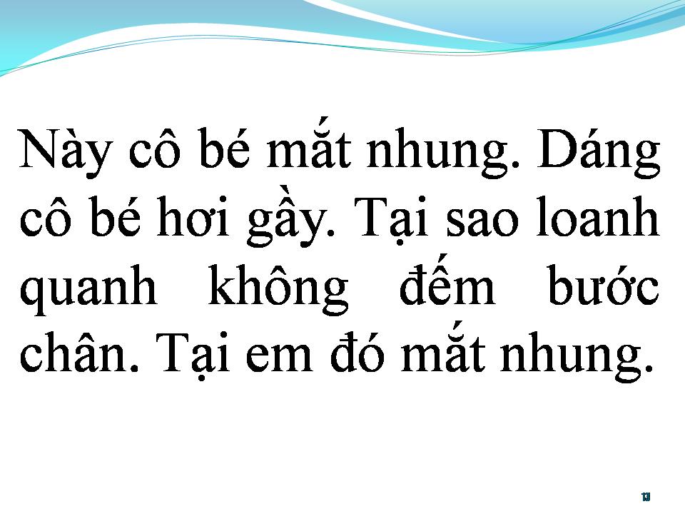 Lời bài hát BÉ MẮT NHUNG