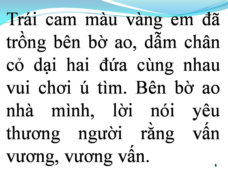 Lời bài hát BÊN BỜ AO NHÀ MÌNH