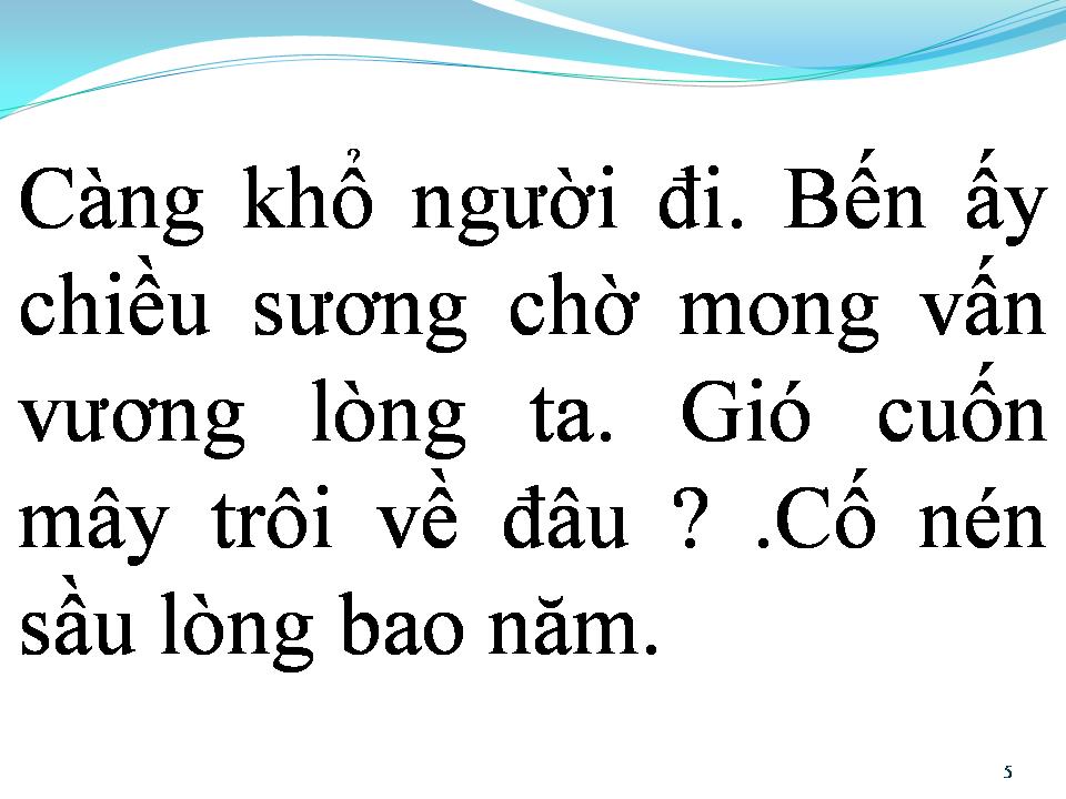 Lời bài hát BẾN CŨ