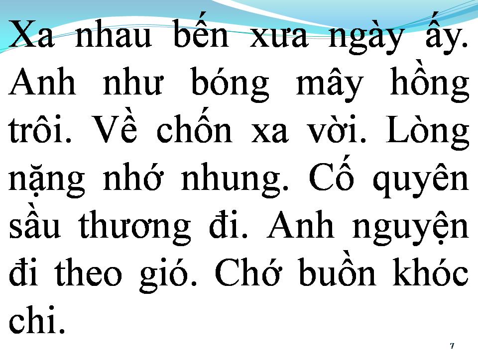 Lời bài hát BẾN CŨ