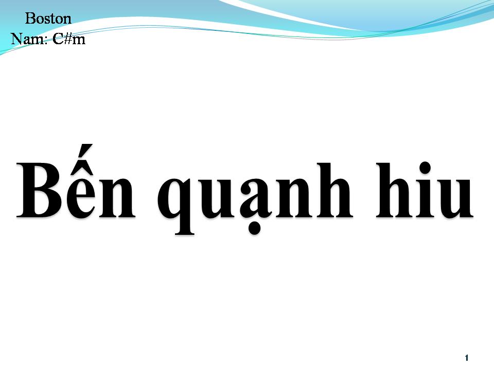 Lời bài hát BẾN QUẠNH HIU