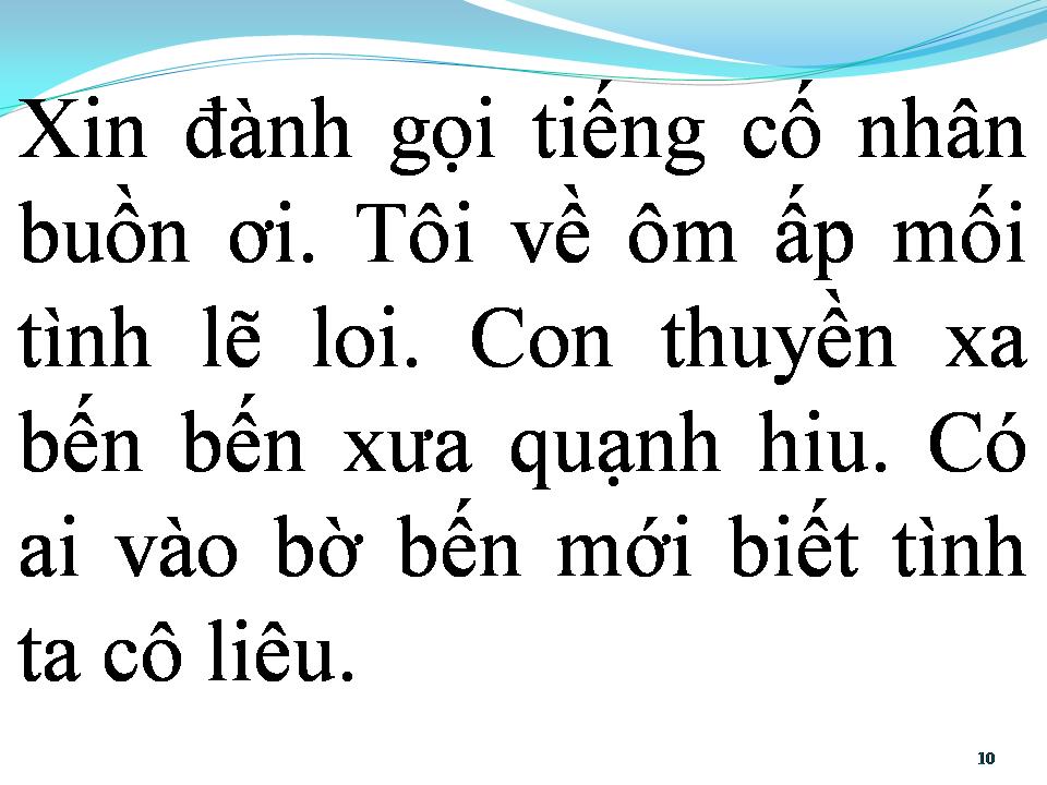 Lời bài hát BẾN QUẠNH HIU