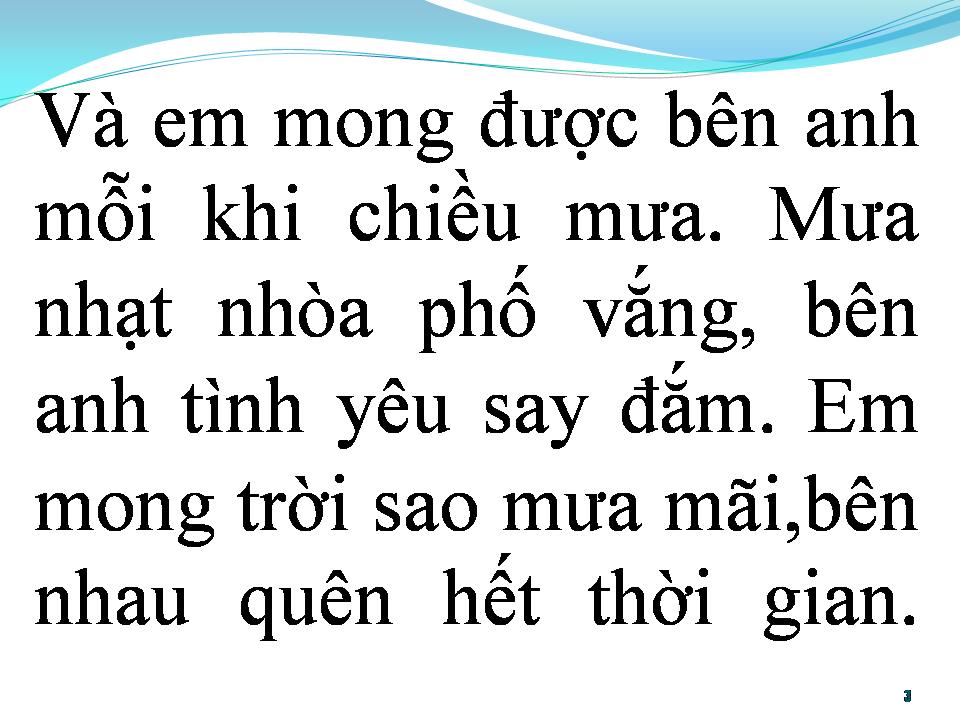 Lời bài hát BÊN EM CHIỀU MƯA