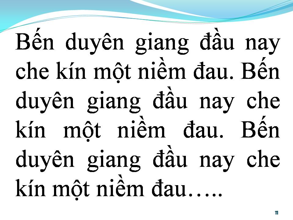 Lời bài hát BẾN GIANG ĐẦU
