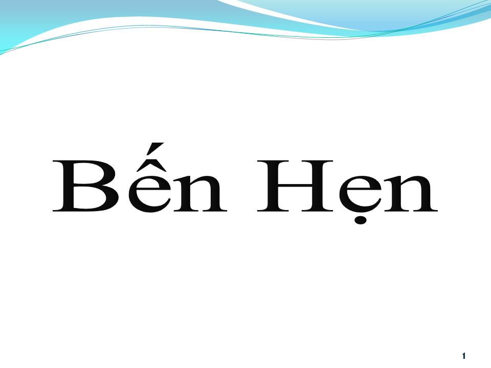 Lời bài hát BẾN HẸN