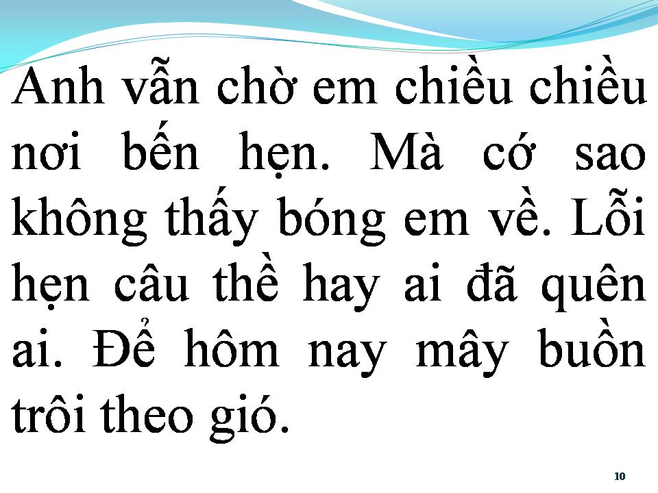 Lời bài hát BẾN HẸN