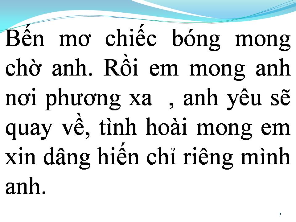 Lời bài hát BẾN MƠ