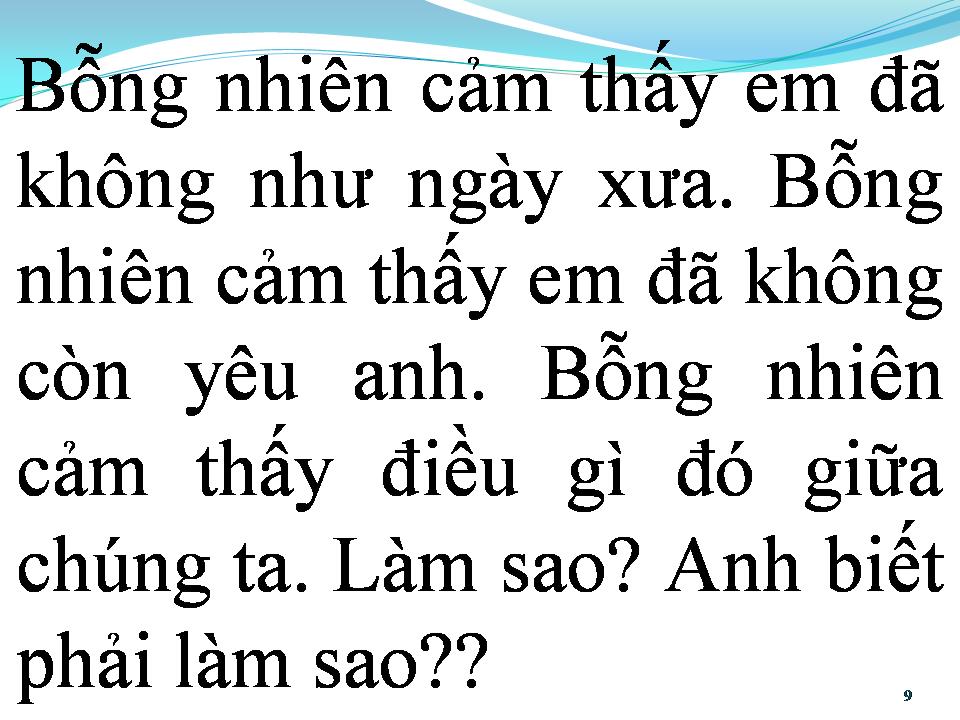 Lời bài hát BÊN NHAU DÙ KHÔNG CÒN CẢM GIÁC