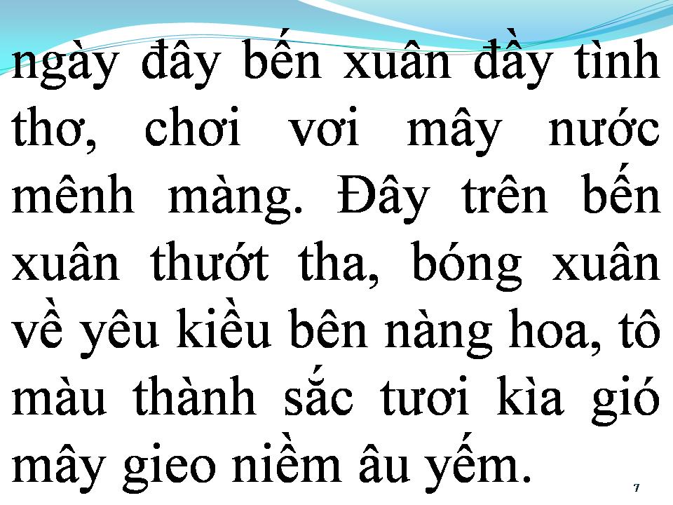 Lời bài hát BẾN XUÂN XANH