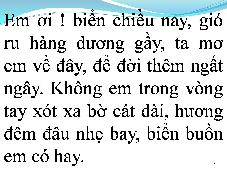 Lời bài hát BIỂN BUỒN