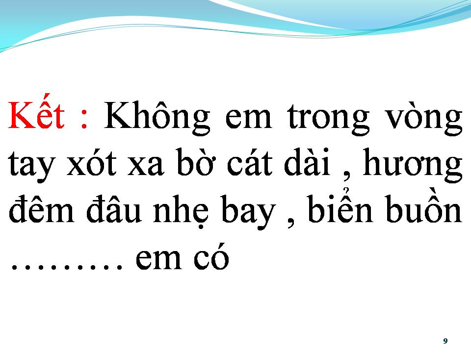 Lời bài hát BIỂN BUỒN