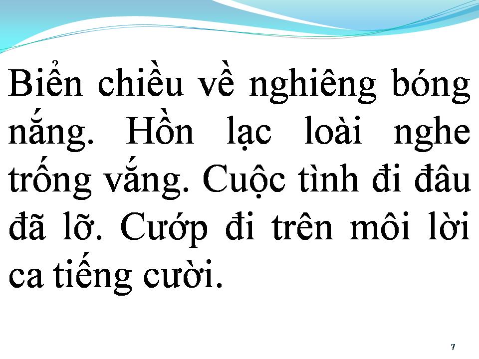 Lời bài hát BIỂN CHIỀU