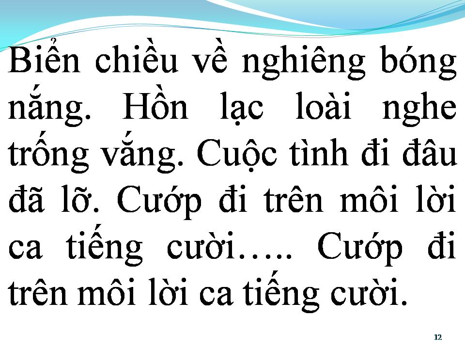 Lời bài hát BIỂN CHIỀU