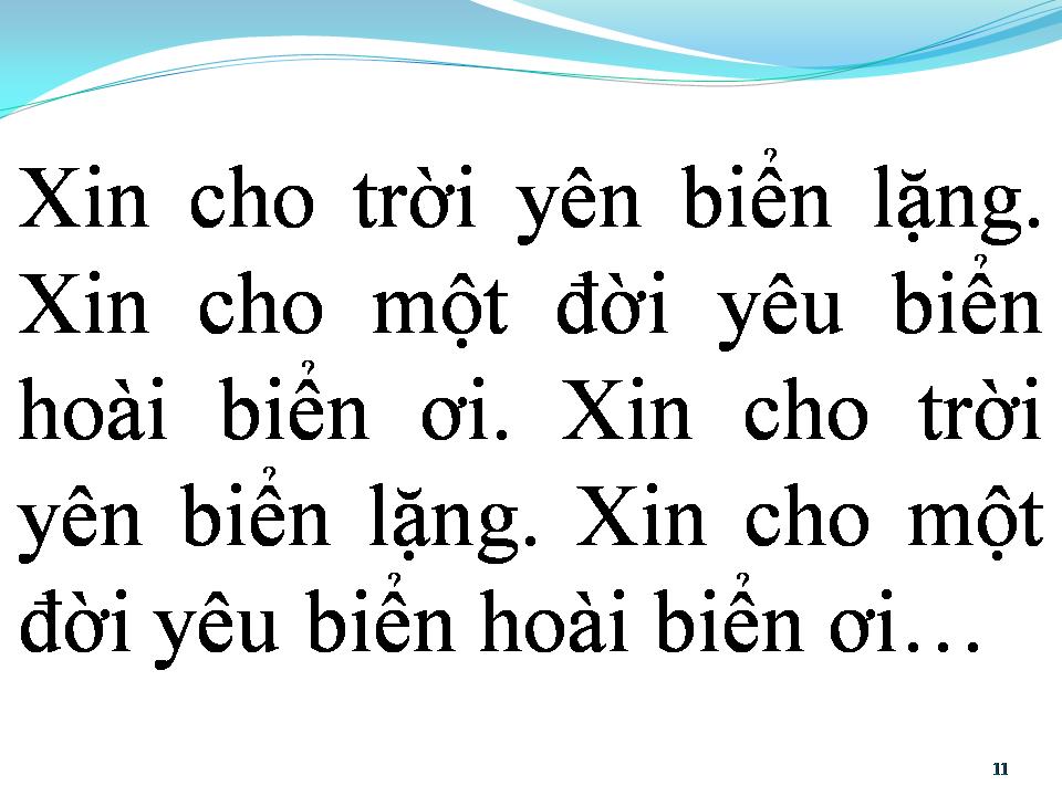 Lời bài hát BIỂN HAY NGƯỜI TÌNH TÔI