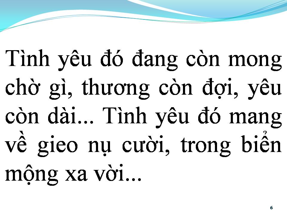 Lời bài hát BIỂN MỘNG