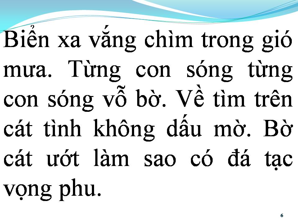 Lời bài hát BIỂN NGÀY XƯA