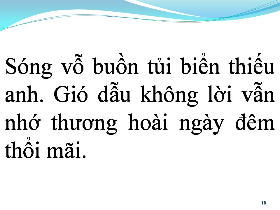 Lời bài hát BIỂN NGÀY XƯA
