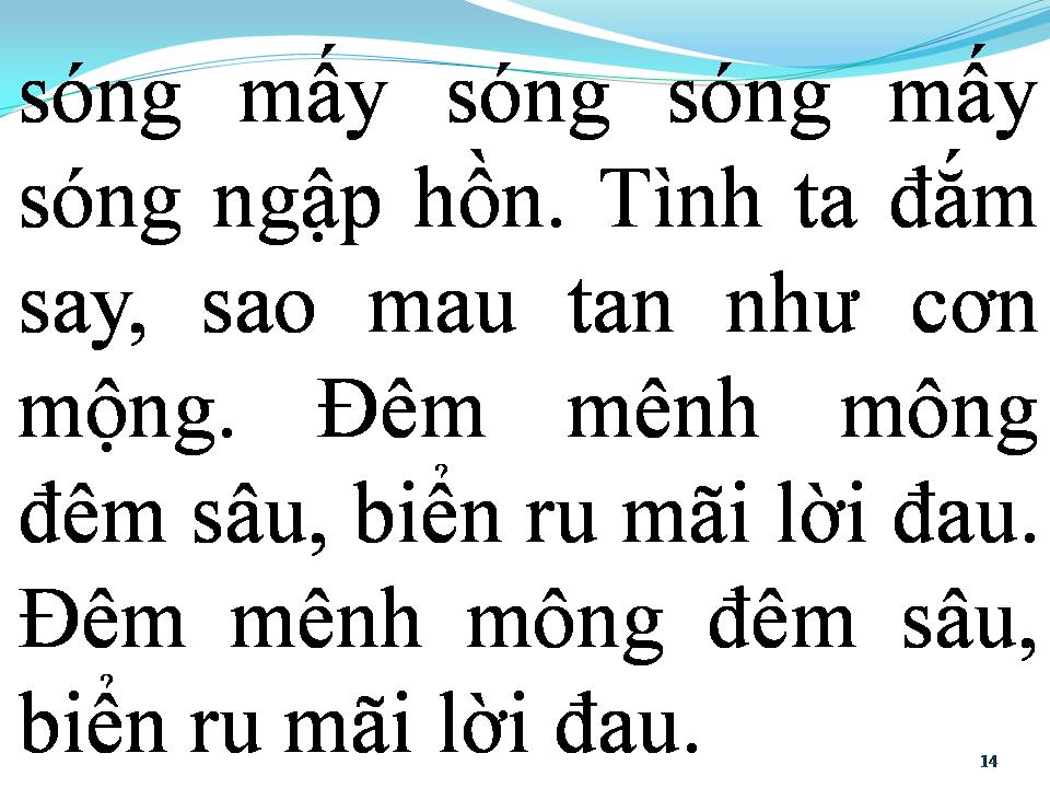 Lời bài hát BIỂN RU NIỀM NHỚ