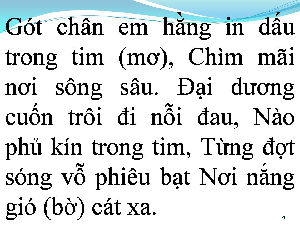 Lời bài hát BIỂN TRẮNG