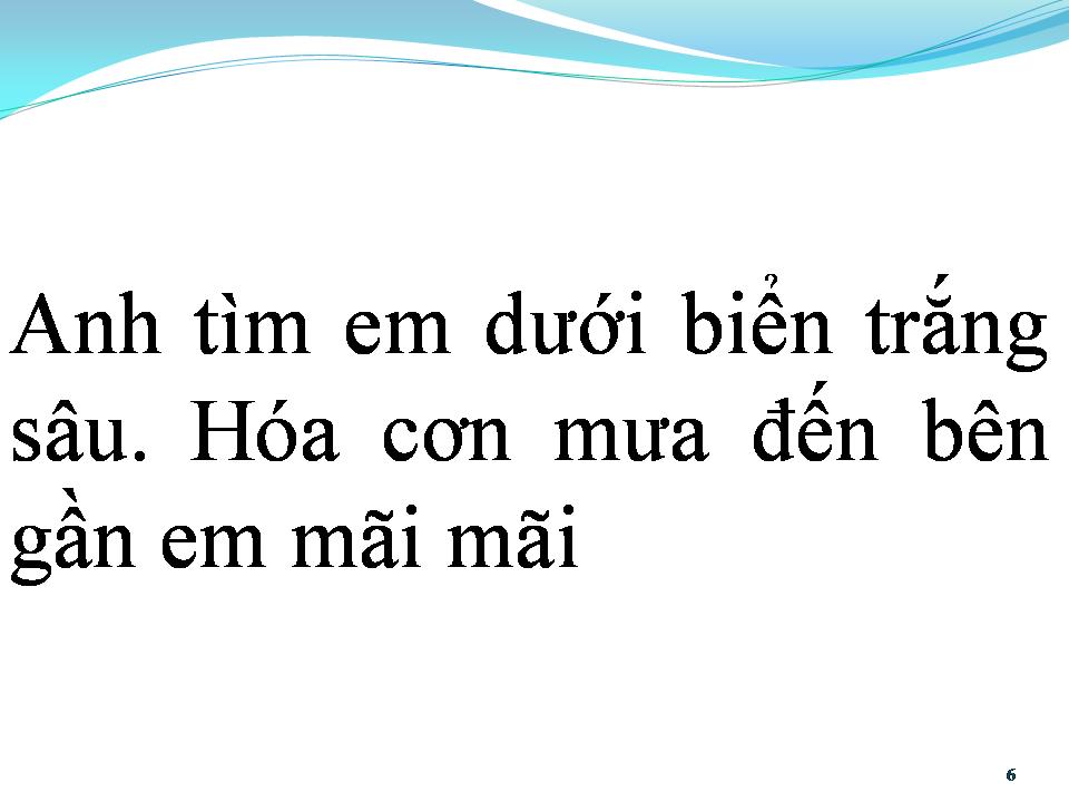Lời bài hát BIỂN TRẮNG