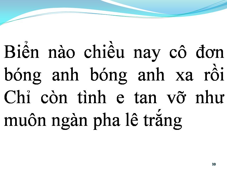 Lời bài hát BIỂN TRẮNG PHA LÊ