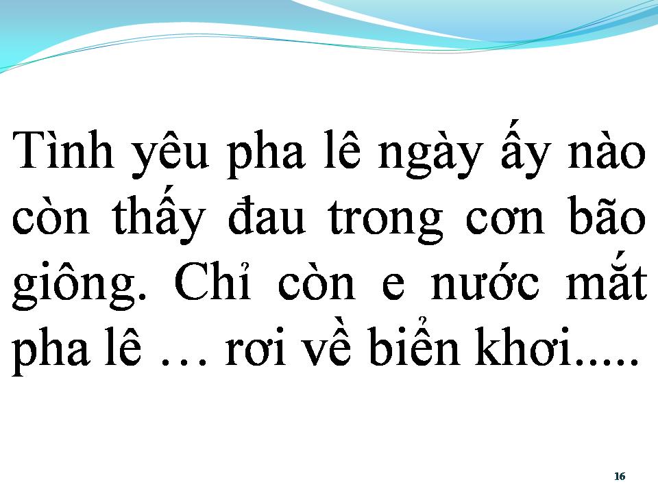 Lời bài hát BIỂN TRẮNG PHA LÊ