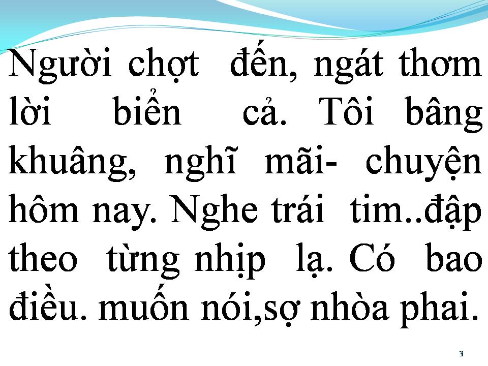 Lời bài hát BIỂN VÀ EM