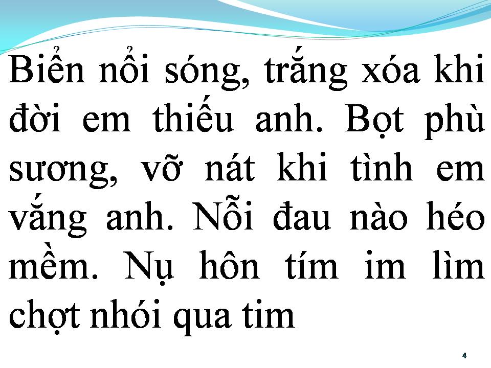 Lời bài hát BIỂN XANH TÌNH BUỒN