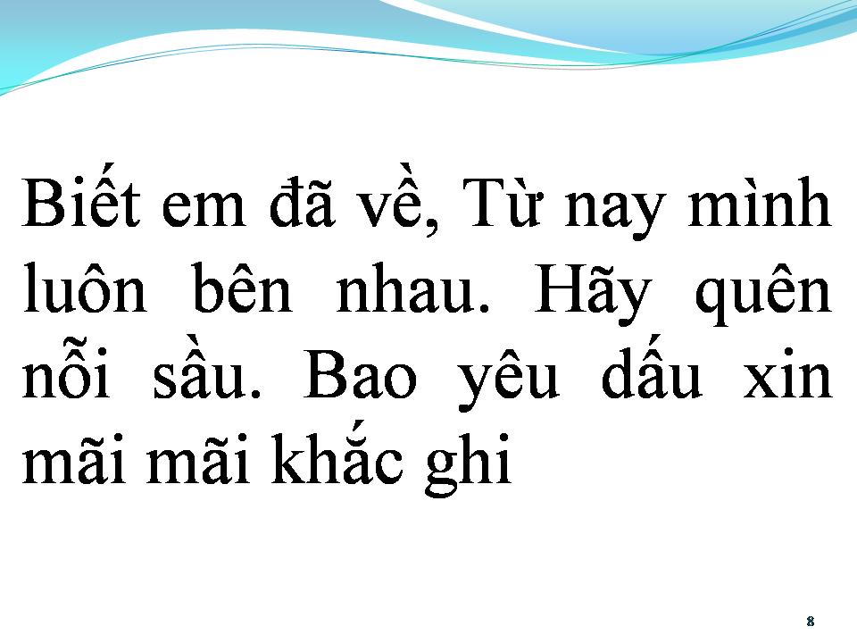 Lời bài hát BIẾT EM ĐÃ VỀ