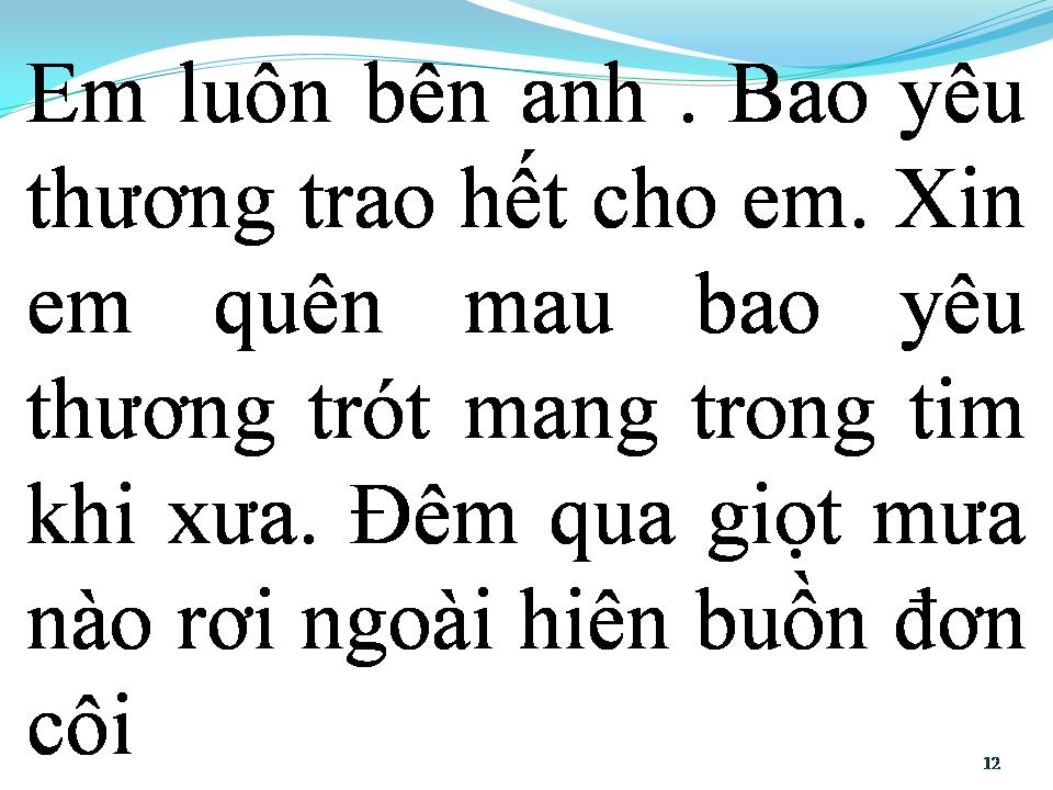 Lời bài hát BIẾT EM ĐÃ VỀ