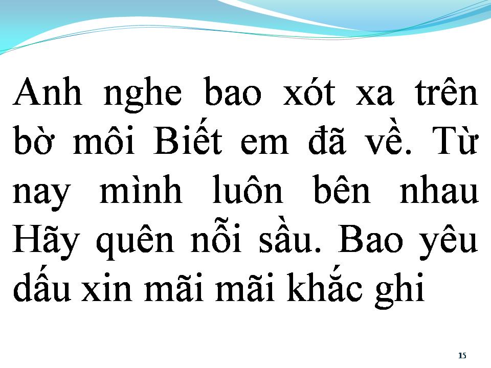 Lời bài hát BIẾT EM ĐÃ VỀ