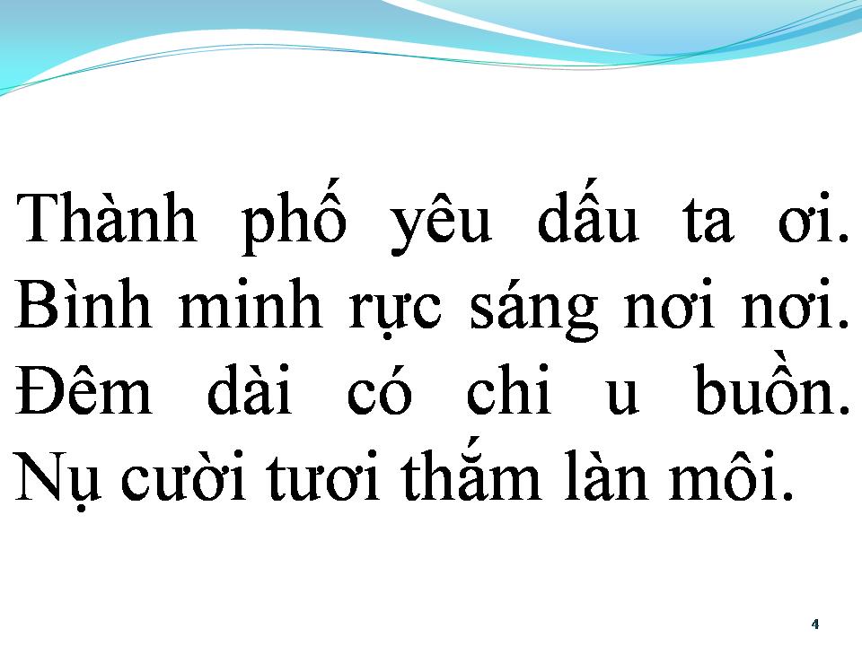 Lời bài hát BÌNH MINH THÀNH PHỐ
