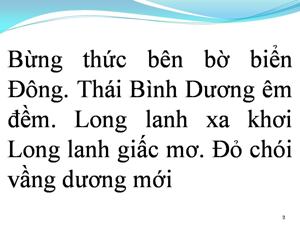 Lời bài hát BÌNH MINH TRÊN BIỂN