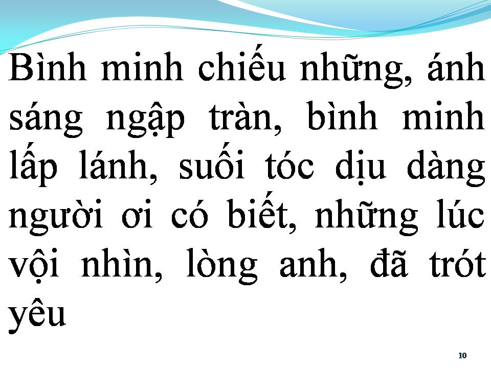 Lời bài hát BÌNH MINH