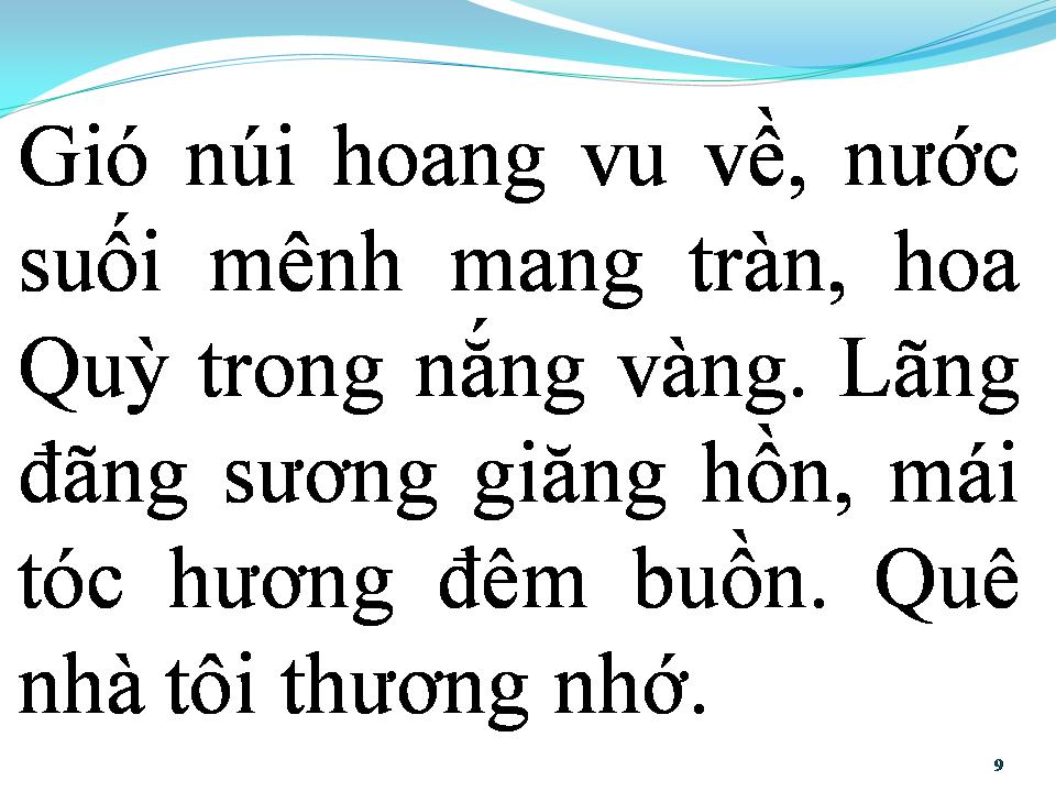 Lời bài hát BÌNH NGUYÊN XA VẮNG