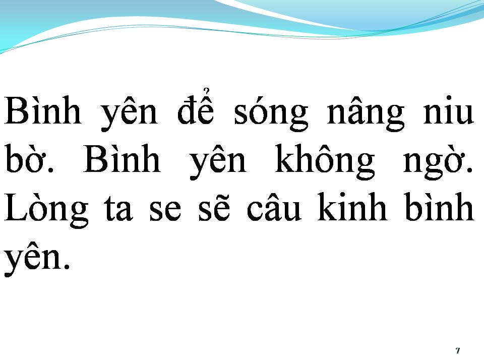 Lời bài hát BÌNH YÊN