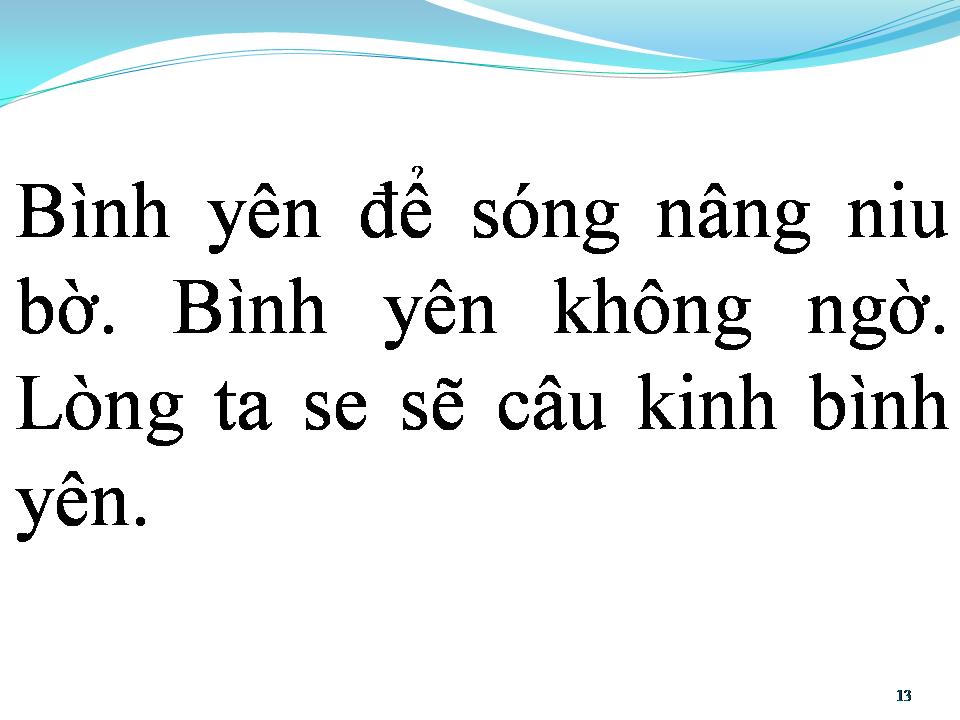 Lời bài hát BÌNH YÊN