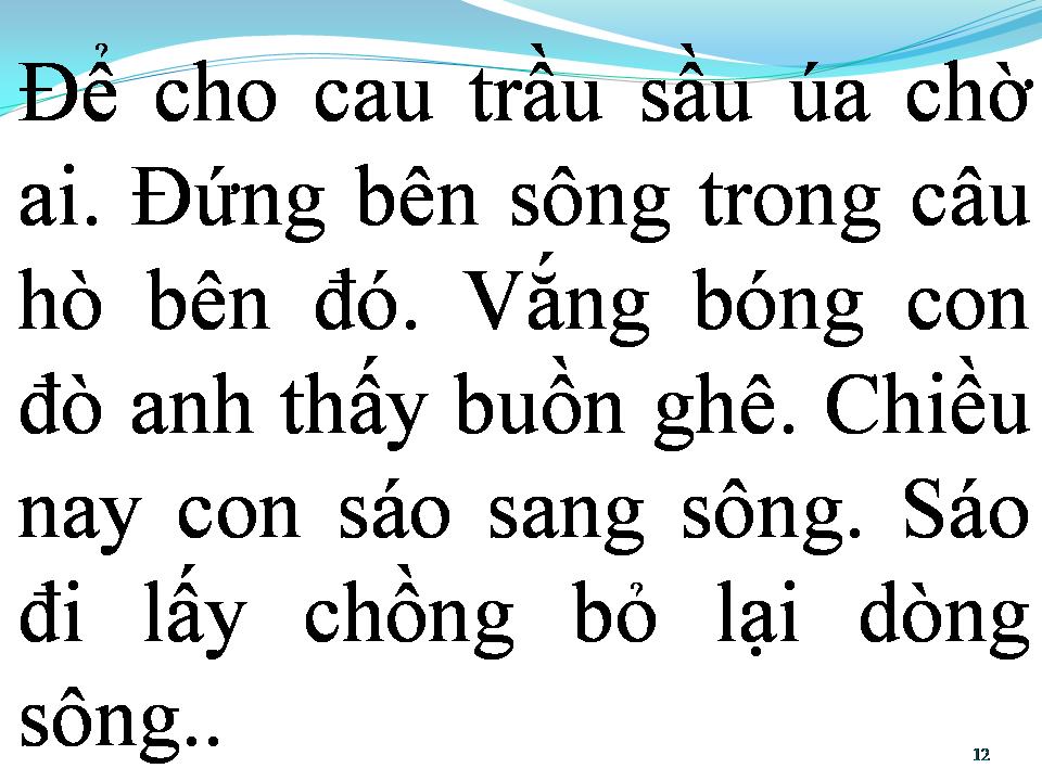 Lời bài hát BỎ LẠI DÒNG SÔNG