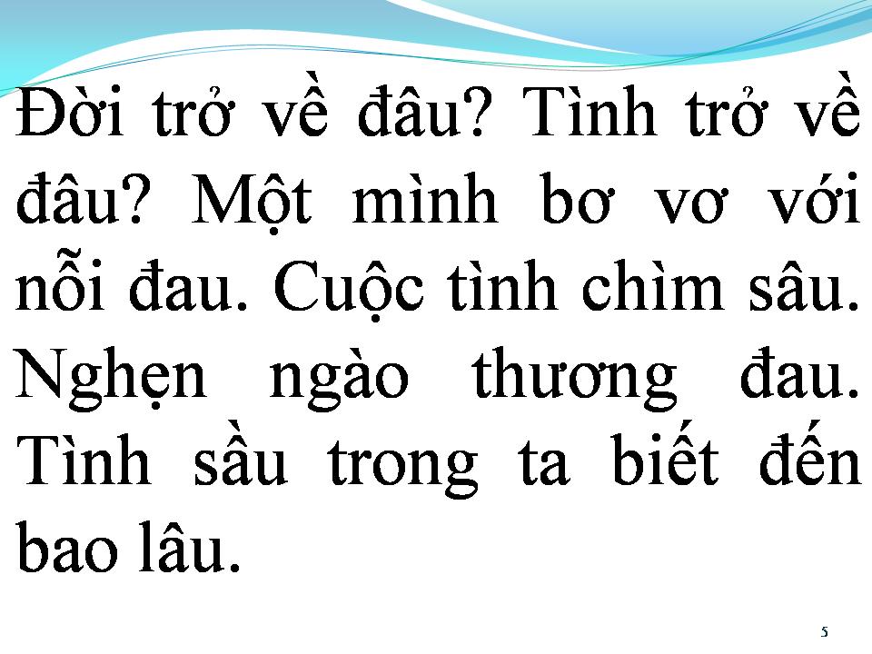 Lời bài hát BƠ VƠ