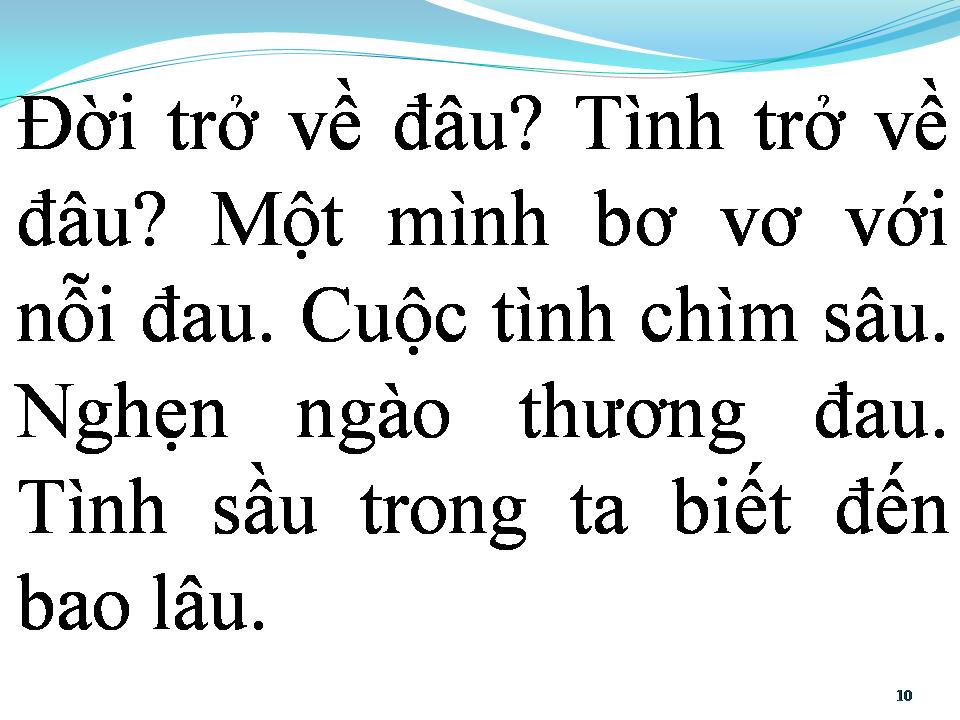 Lời bài hát BƠ VƠ