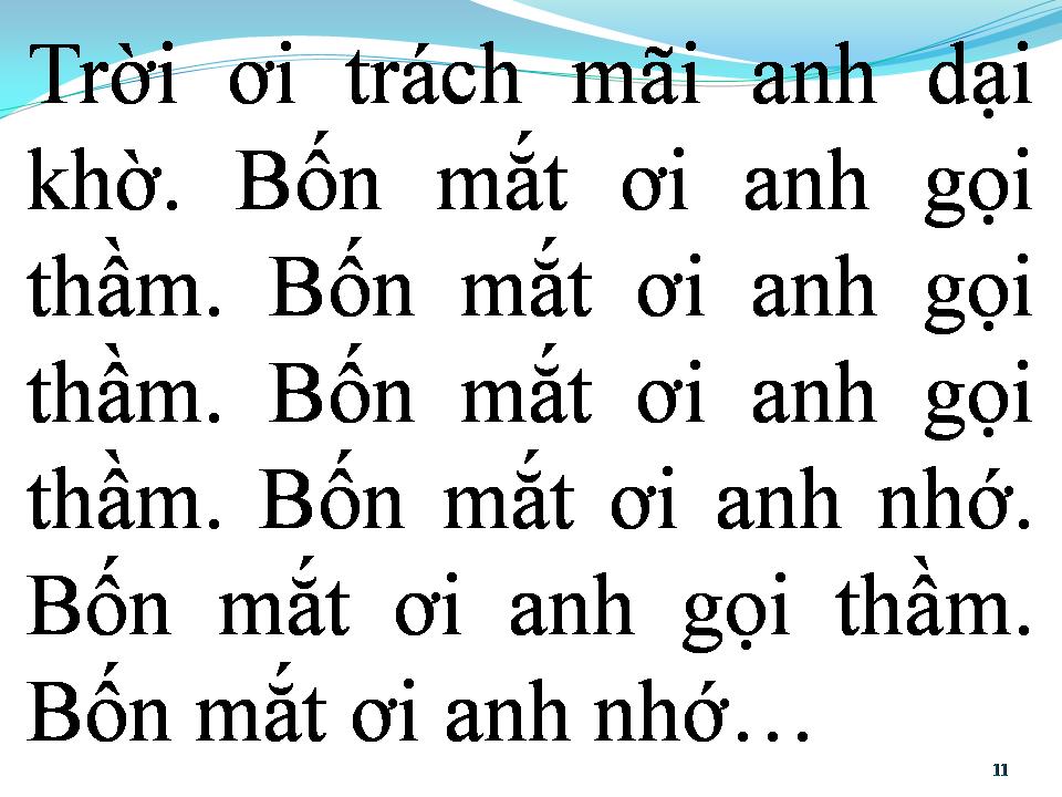 Lời bài hát BỐN MẮT ANH YÊU