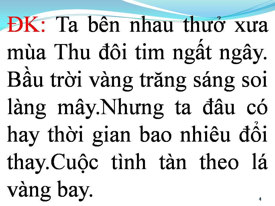 Lời bài hát BỐN MÙA THƯƠNG NHỚ