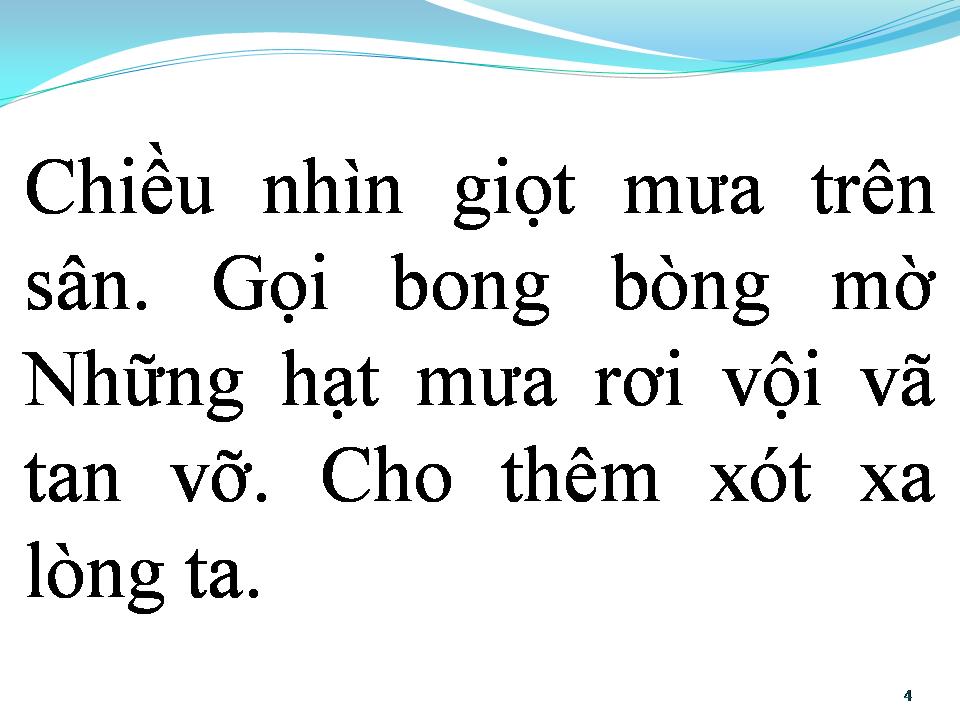 Lời bài hát BONG BÓNG MƯA
