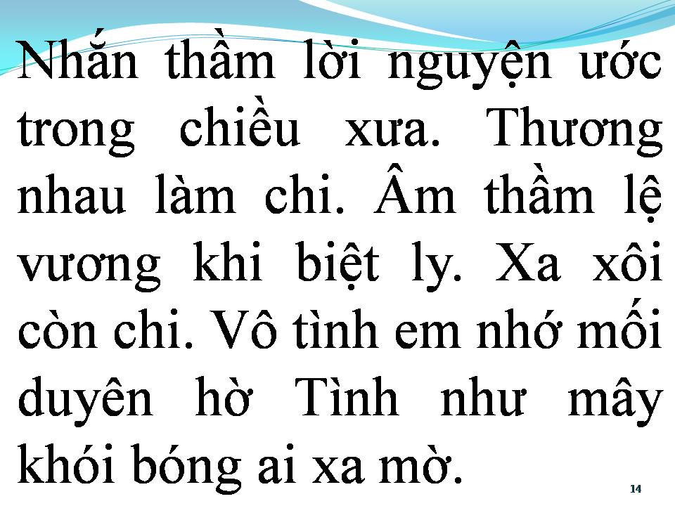 Lời bài hát BÓNG CHIỀU XƯA