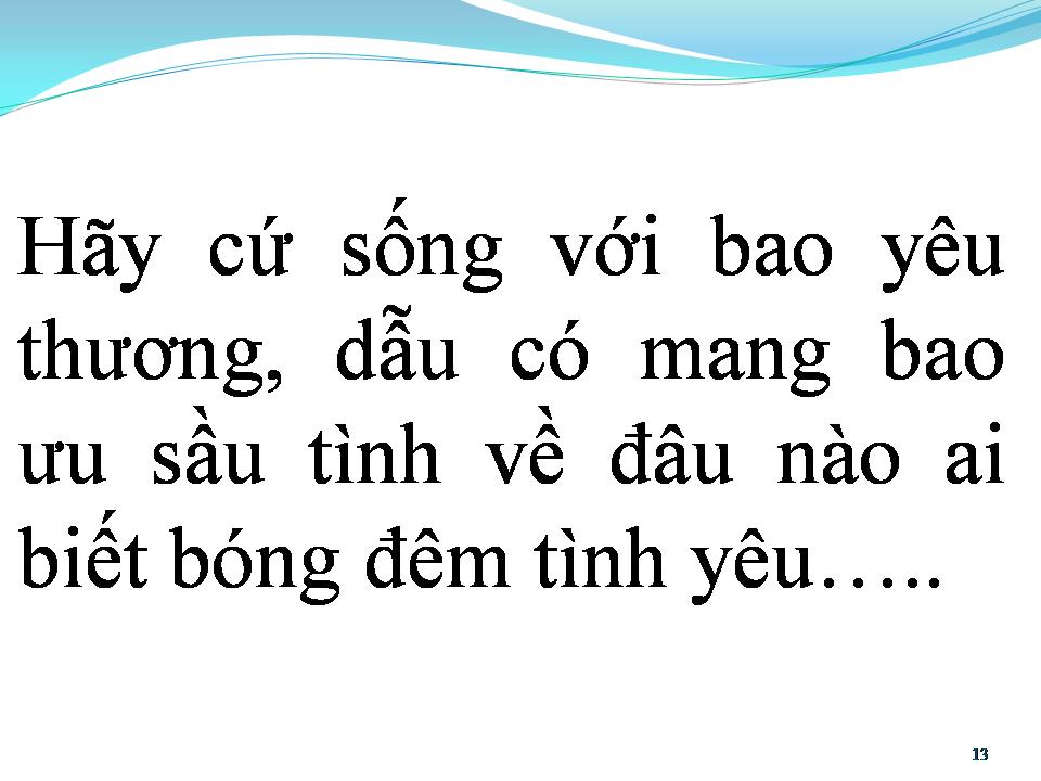Lời bài hát BÓNG ĐÊM TÌNH YÊU
