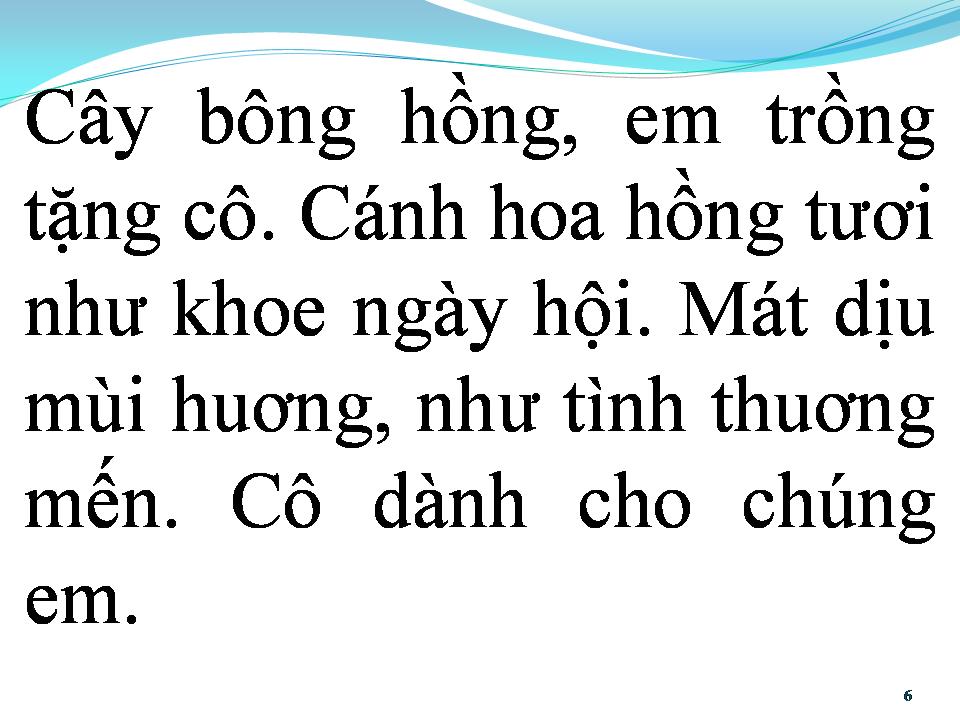 Lời bài hát BÔNG HỒNG TẶNG CÔ